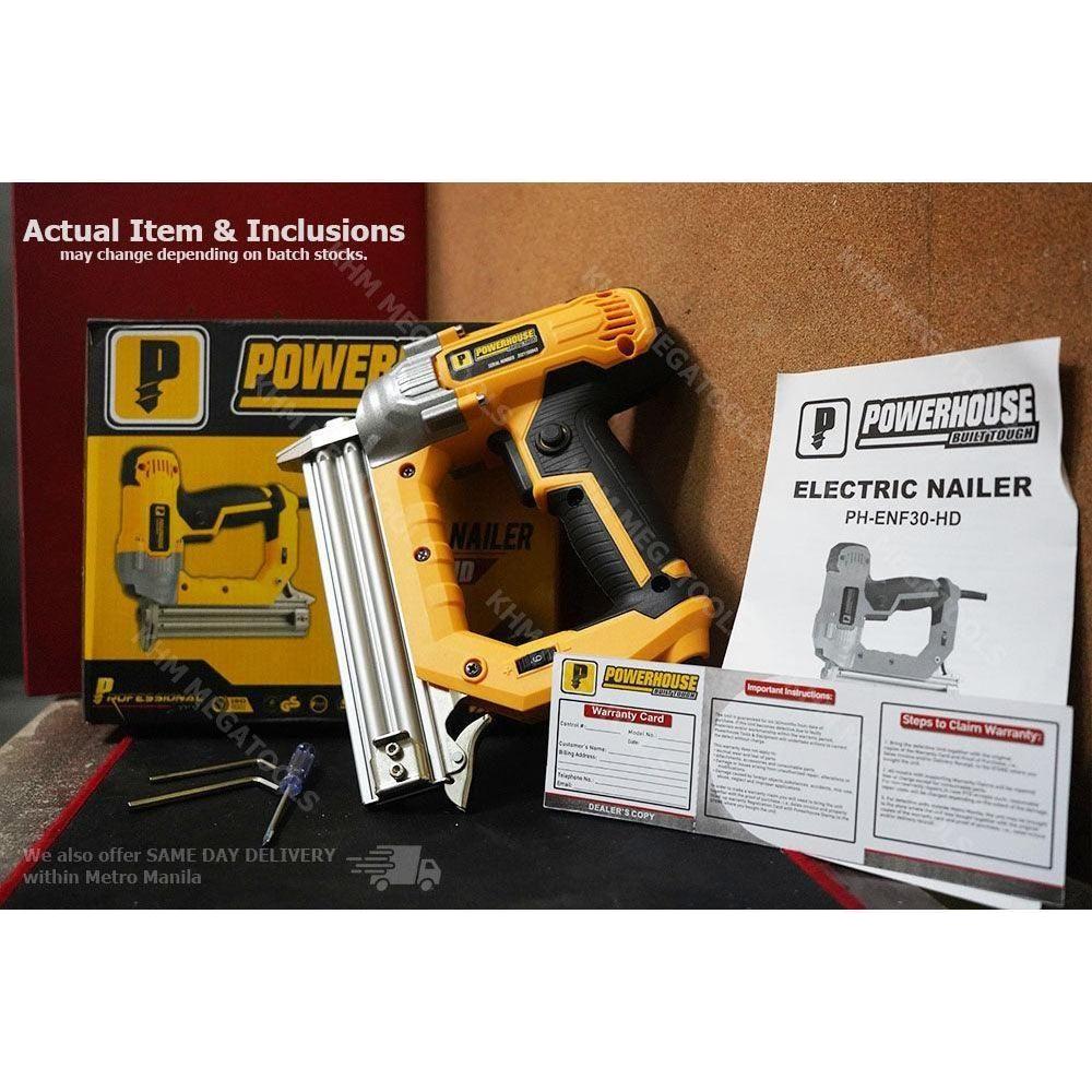 Powerhouse PH-ENF30-HD Electric Brad Nailer 30mm - KHM Megatools Corp. Powerhouse PH-ENF30-HD Electric Brad Nailer 30mm - KHM Megatools Corp.